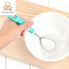 MB9 스프링 미니거품기 색상랜덤 반죽휘핑기, 스프링미니거품기