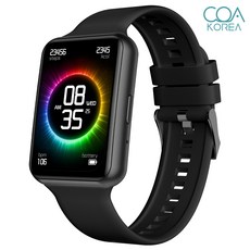 코아코리아 티니2 스마트워치 전화 통화 SOS 부모님 선물, 블루투스, 4.4cm, 블랙