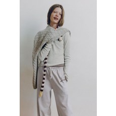 [국내배송] 자라 ZARA 패턴 리브드 티셔츠 - 그레이 938401