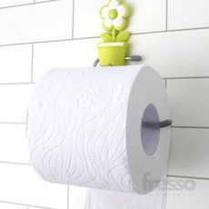 프레소 무타공 플라워 휴지걸이 욕실화장지걸이