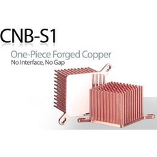 ENZOTECH CNB-S1 全銅散熱片，一體鍛造設計，適用南橋/北橋，相容5.5CM/6CM主機板