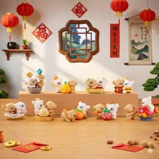 MALTESE 可愛造型擺件組，節慶裝飾小物，公仔模型, 8個