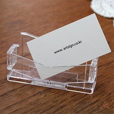 해피콩 홀더명함 1단 명함집, 투명