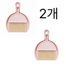 햇님과달님 미니빗자루 + 쓰레받기 세트 2개 사은품 네임스티커제공, 핑크