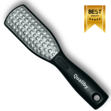 퀄리바이 상처없이 잘갈리는 발각질제거기 양면 스테인리스, 105g, 1개, 1개입