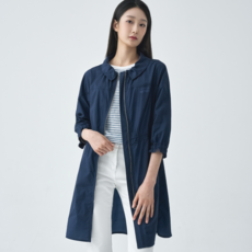 지센 지센 스판 셔링스탠카라 롱 코트 LCCAO426_NA