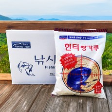 낚시여행 헌터 빵가루 벵에돔 전용 백빵가루 1박스 12개입, 12개, 750g