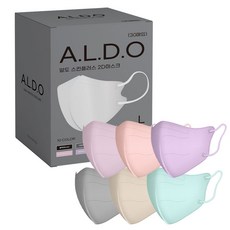 알도 대형 새부리형마스크 국산 컬러 일회용마스크 25매 30매, 30개입, 1개, 블랙