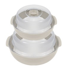 기 전자레인지 용기 만두 라면 고구마 요리 주방 용품 조리도구라면 계란찜기 중형 소형 세트, 그레이