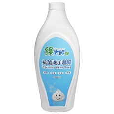 綠大師抗菌洗手慕斯 補充瓶, 1L, 1瓶