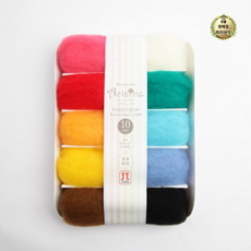 하마나카 브랜드얀 아클렌 펠트 10종 세트 H441-142, 혼합색상(H441-142-4), 1세트