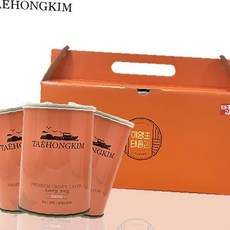 바다 김 무늬 모양 통 포장 선물 증정 답례 명절 제사 음식 식품 반찬, 1개