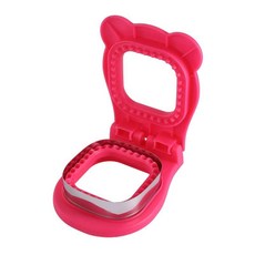 언크러스터블 샌드위치 실러 커터 크러스트리스 사각형 빵 토스트 몰드, 1개, 5. Rose Red