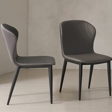 파로마 이즈 플로 패브릭 카페 인테리어 의자, 2개, 진그레이