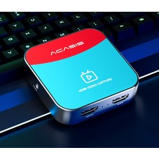 캡쳐보드 hdmi 비디오 게임 방송 ipad 모바일 스위치, 캡처 카드 + 미니 케이블, 1개