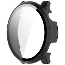 Garmin Venu 4 41mm 45mm 專用 PC 鋼化玻璃一體錶殼, 黑色,45MM專用, 1個