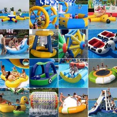 웅즈스토어 바나나시소 튜브 물놀이 수영장 1개 에어 대형, 수상 소품 주문제작