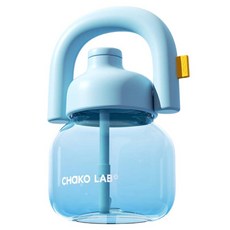차코랩 휴대용 스토로 투명 텀블러 1150ml, 1개, 블루