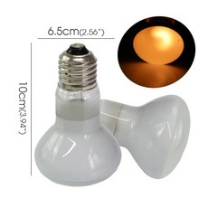 발열전구 온열 열등 220-240V 가금류 난방 전구 100W75W60W50W25WW 파충류 식물 양서류 반려동물 가축 적외선 절연, 100W, White-1PCS