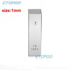 게이지 정밀 강철 블록 평행 핀 1mm 2mm 3mm 4mm 5mm 6mm 7mm 8mm 9mm 10mm 측정 선반 도구, 1mm block gauge