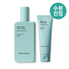 [무슈제이 본사] 뮤슈제이 베이직 아쿠아 수분 진정 올인원 200ml+120ml, 1개, 200ml 1개, 200ml