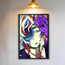 게임 벽 예술 애니메이션 캔버스 회화 포스터 거실 장식 그림 홈, 8. z5