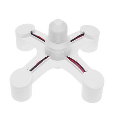 E27 LED 전구 램프 거치대 2 in 1/3 1/4 1/5 1 베이스 소켓 스플리터 어댑터 홀더, 4 in 1