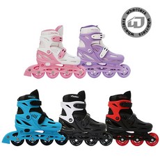 휠러스 에이스2 인라인스케이트 아동용 롤러스케이트, 블랙, 1개