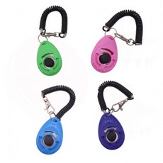 손목걸이 강아지 클리커 훈련 소리 산책 야외 반려견 행동교정, 퍼플, 1개
