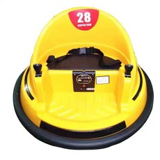 전동차 미니 범퍼카 어린이 선물 키즈 붕붕카 푸쉬카 자가운전 카트 드라이브 실내 듀얼, 듀얼 구동, 1개, 옐로우 6V7