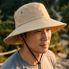 문라이트 빅사이즈 대두 등산모자 낚시모자 53~63cm, 아이보리