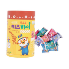 [공식] 뽀로로 키즈하이 멀티츄잉정 1통 /어린이 멀티비타민 아연 칼슘, 3.5g, 1