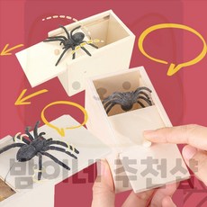 밤이네 갑툭튀 거미 모형 상자 장난감 깜놀장난감, 1개