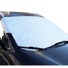 汽車加厚雪擋半罩車衣 前檔玻璃防曬隔熱擋遮陽擋霜防曬 防雪罩, 1個, 夾門薄款:1個