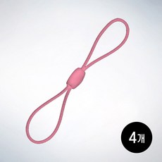 폰고리 고무줄, 4개, PINK