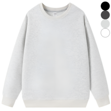 벨에라 남녀공용 빅사이즈 사계절 오버핏 무지 맨투맨