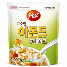 포스트 고소한 아몬드 후레이크 시리얼, 1kg, 1개