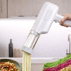 프리라이프 - 제면기 자동 면기계 핸디형 자동 면출기 무선 편리 5종 면출 모구 포함, 흰색