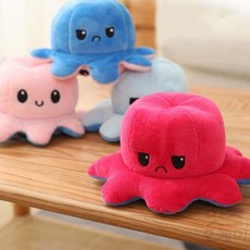 리버시블 문어 인형 포옹사이즈, 그레이아이보리