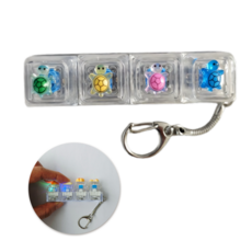 LED 키캡 키링 키보드키링 기계식 딸깍이 청축 라이트 클릭커 키홀더 거북이, 1개, turtle