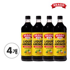 브래그 리퀴드 아미노스 간장 소이 소스 글루텐 프리, 4개, 946ml