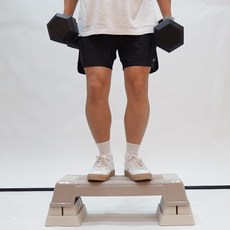 3단 스텝박스 스텝박스3단 스텝박스운동, 실버블랙