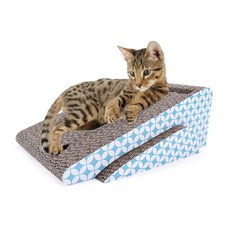 아트밸리 GH31_Z_59 애완동물 고양이 슬로프 골판지 보드 스크래쳐, 스카이화이트, 1개