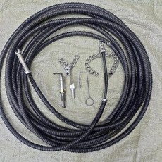 하수구 준설 특수 도구 아티트 솔리드 체인 스프링 오일 막힘 파이프, 12 5 meters full set