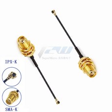 5개/몫 IPX-SMA 커넥터 케이블 암-UFL/u.FL/IPX/IPXRF 동축 어댑터 어셈블리 피그테일 1.13MM, 30cm, Line Connector, 01 IPX to SMA-K