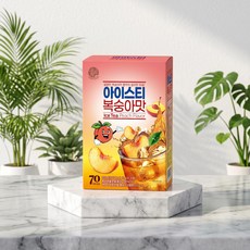 송원 우리차 아이스티 복숭아맛 70T, 70개, 13g