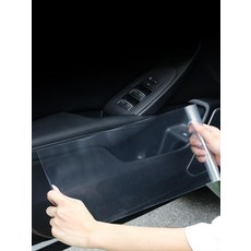 차량 보호필름 트렁크 스티커 투명 도어 테이프 도어가드, 폭 10cm 길이 6m 세트, 1개