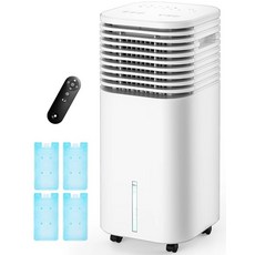 CENSTECH 4-IN-1 Portable Air Conditioners Evaporative Cooler w/4 Modes & 3 Speeds 15H Timer for, CENSTECH 4-IN-1 Portable Air C
