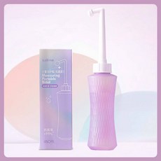 kaili珂丽 抗菌攜帶式沖洗瓶 可伸縮彎頭 450ML 可高溫消毒, 粉紅帶刻度, 粉紅帶刻度