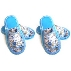 청소실내화 [1+1] 폭신 극세사 청소슬리퍼 거실 층간소음방지 탈부착형 겨울 걸레 슬리퍼, 1세트, 꽃블루2개